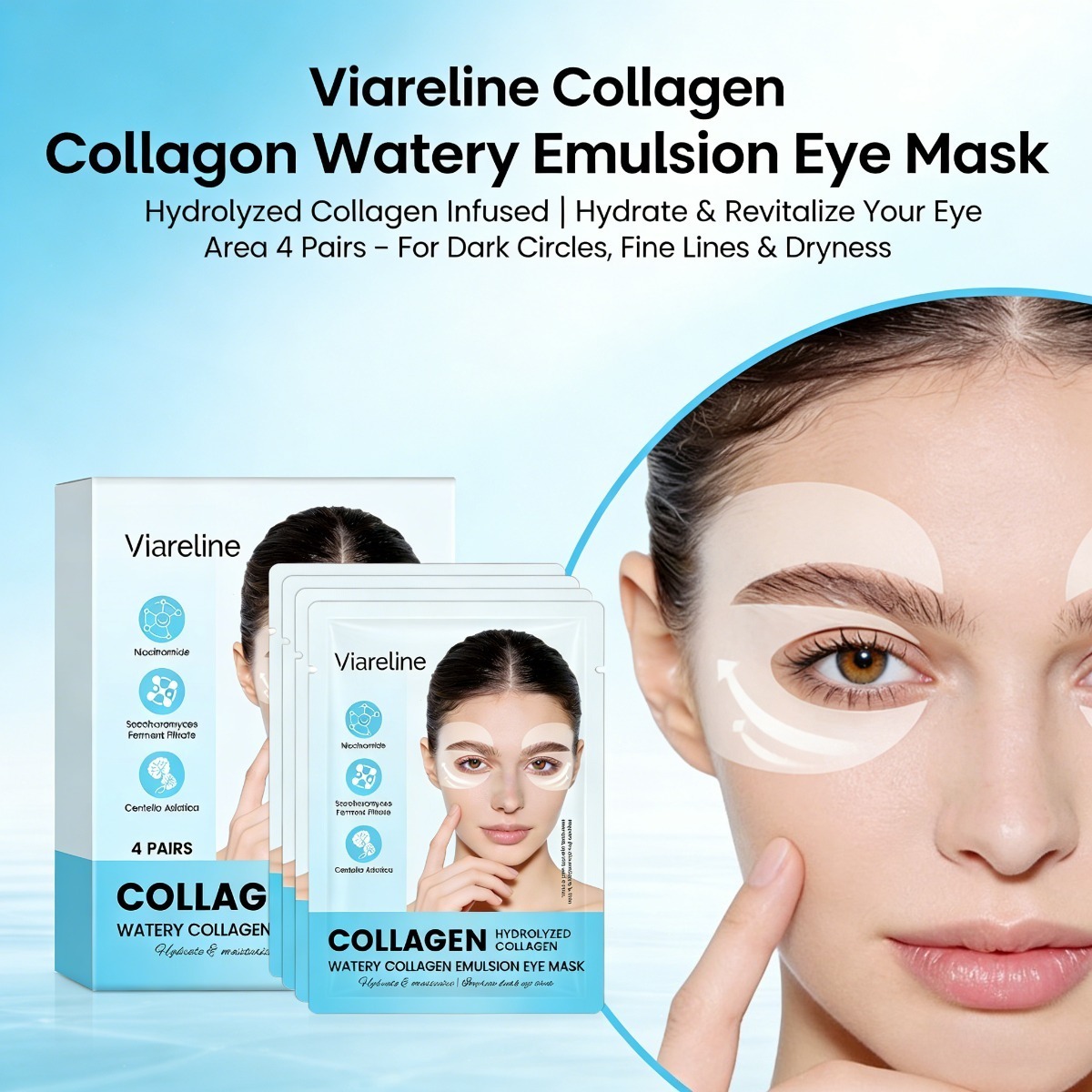 Sheet Mask Collagen - Collagen Eye Patches Reduce Fine Lines