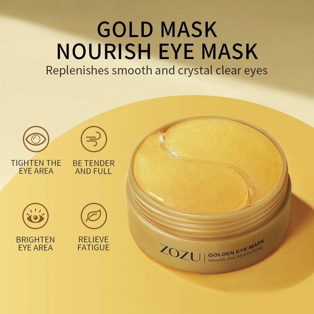 Sheet Mask Collagen - 120pcs Avocado Golden Collagen Eye Mask