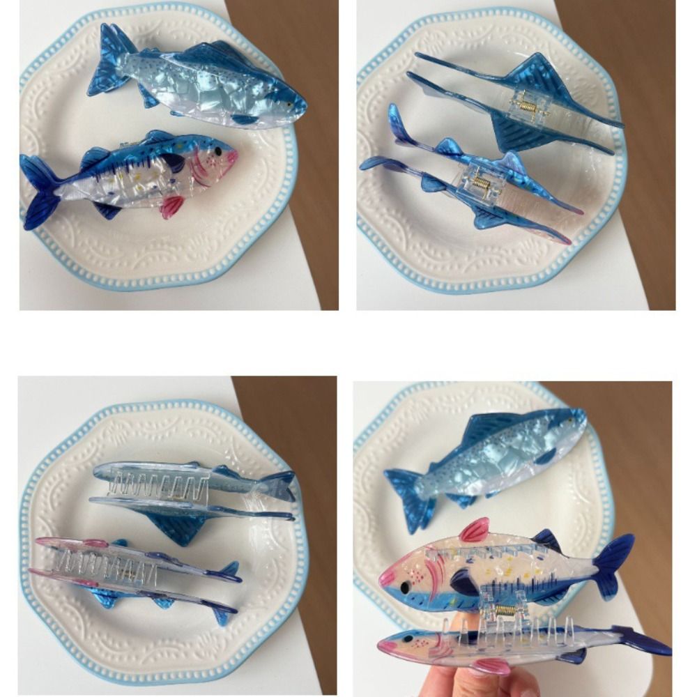 Hairpin Ocean Animal Hair Claw - Korean Lifestyle & Kids Boutique Photos 评论和价格