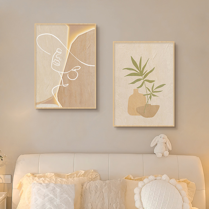 Wooden Cream Style Abstract Li - Korean Lifestyle Aesthetic 评论和价格