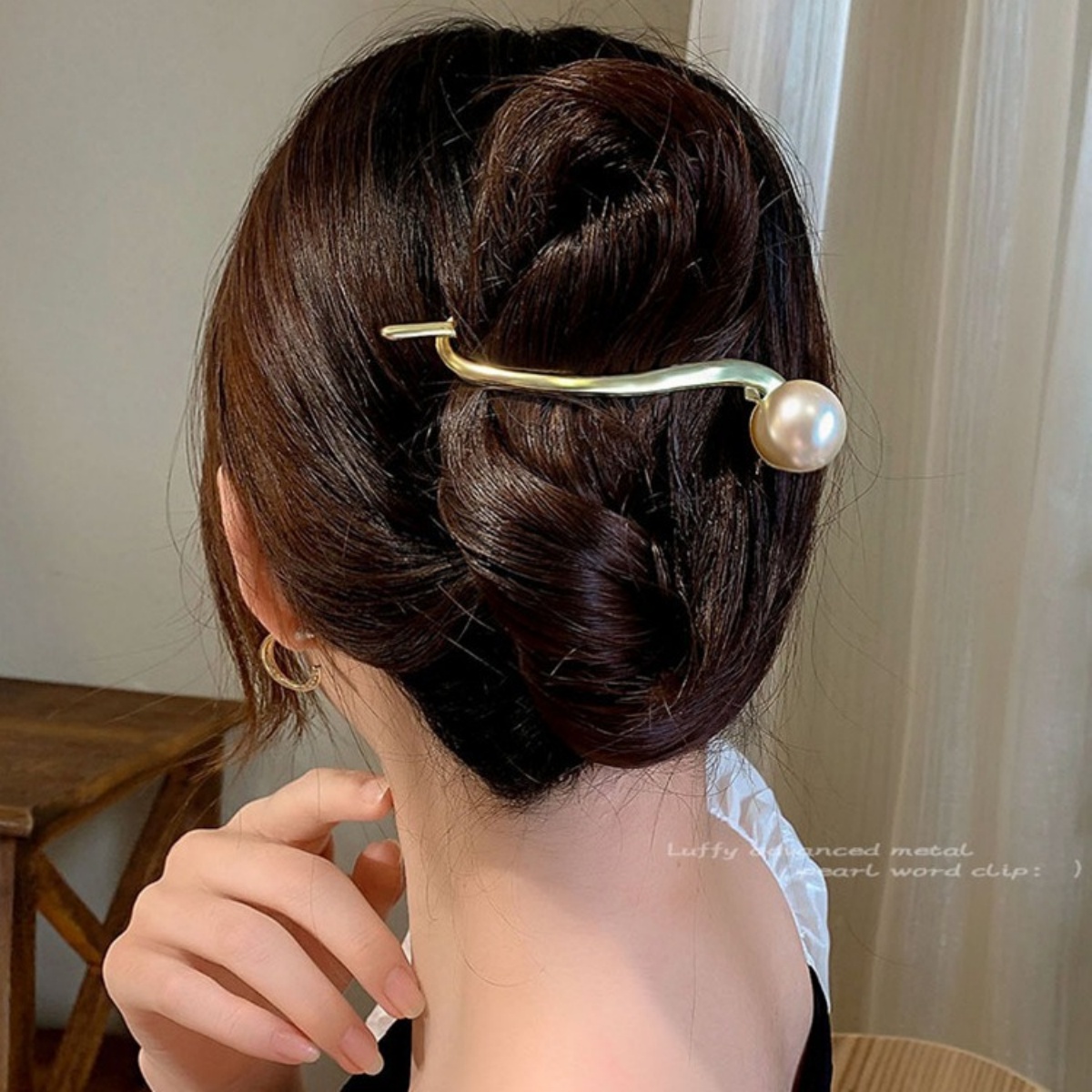 Elegant Glitter Pearl Hair Cli - Korean Lifestyle & Kids Boutique Photos 评论和价格