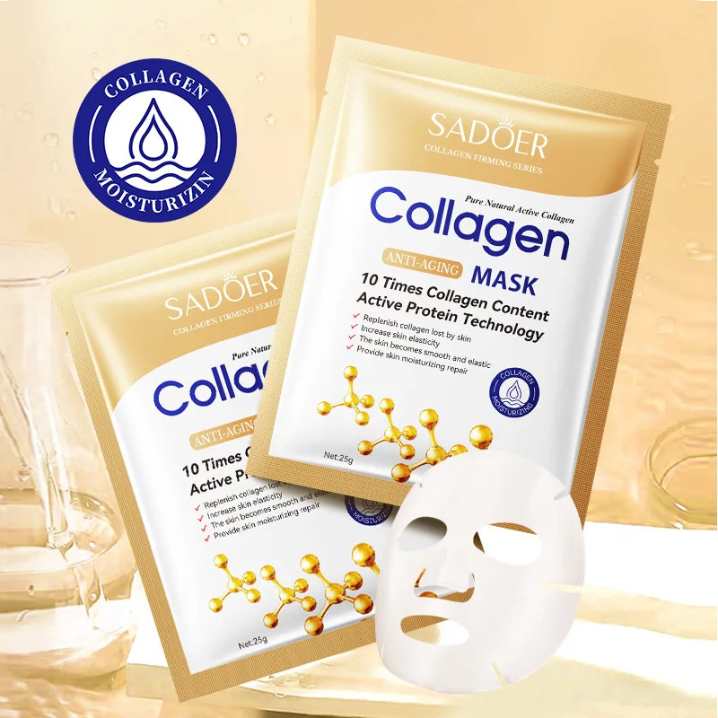 10pcs Anti-aging Collagen Face - Sheet Mask Collagen 评论和价格