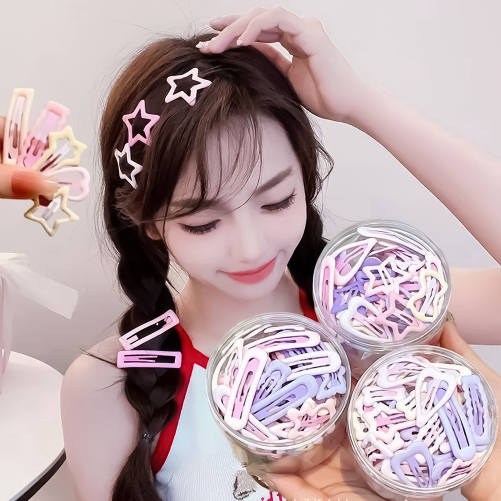 3PCS Sweet Style Headwear Pins - Korean Lifestyle & Kids Boutique Photos 评论和价格