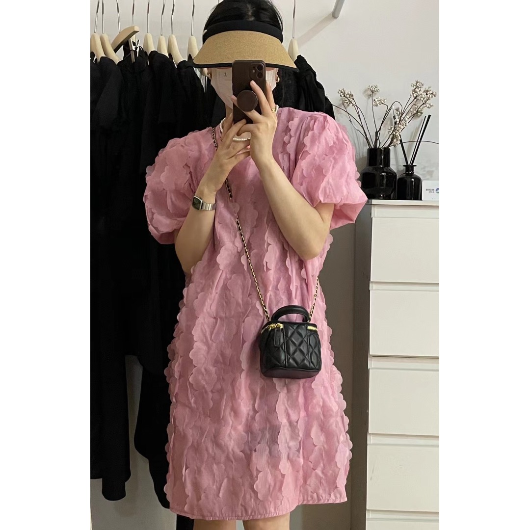 Floral Bubble Sleeve Dress Kor - Korean Lifestyle & Kids Boutique Photos 评论和价格