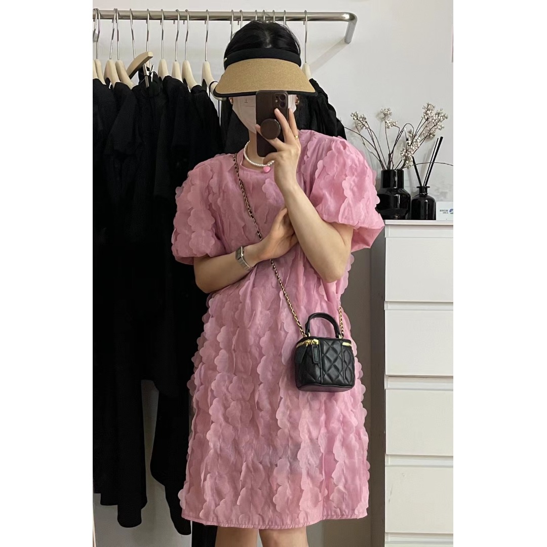 Floral Bubble Sleeve Dress Kor - Korean Lifestyle & Kids Boutique Photos 评论和价格