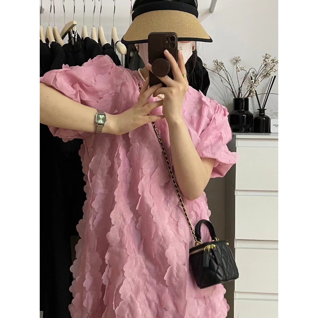 Floral Bubble Sleeve Dress Kor - Korean Lifestyle & Kids Boutique Photos 评论和价格