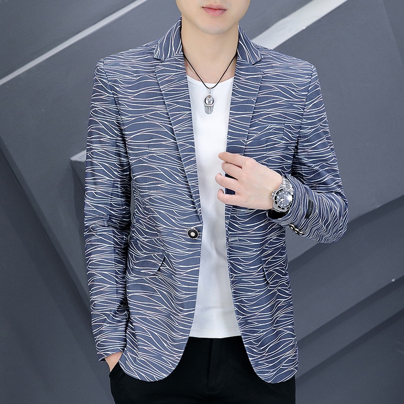 Slim Fit Short Men's Suit Jack - Korean Lifestyle & Kids Boutique Photos 评论和价格